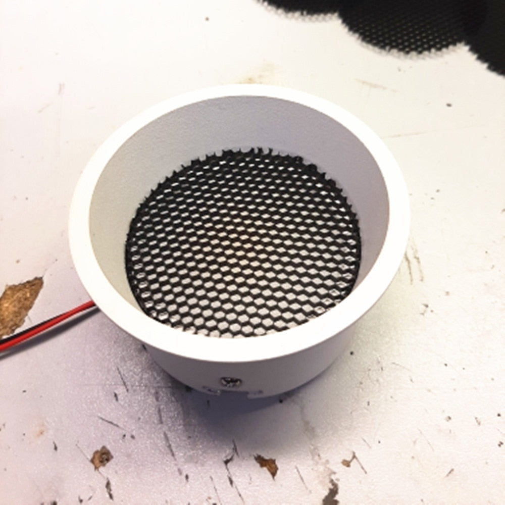 LED Soft light shade hood downlight spotlight round honeycomb mesh 2pcs/lot cover black anti-glare anti-dazzling light aluminum