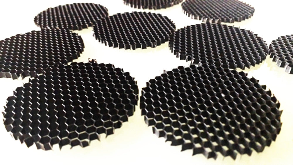 LED Soft light shade hood downlight spotlight round honeycomb mesh 2pcs/lot cover black anti-glare anti-dazzling light aluminum