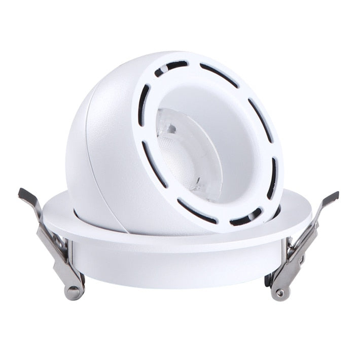 Dimmable Embedded Retractable LED COB Ceiling 7W 15w 20W 24W AC85-265V Adjustable 360 Degree LED Trunk Downlight Home Lighting