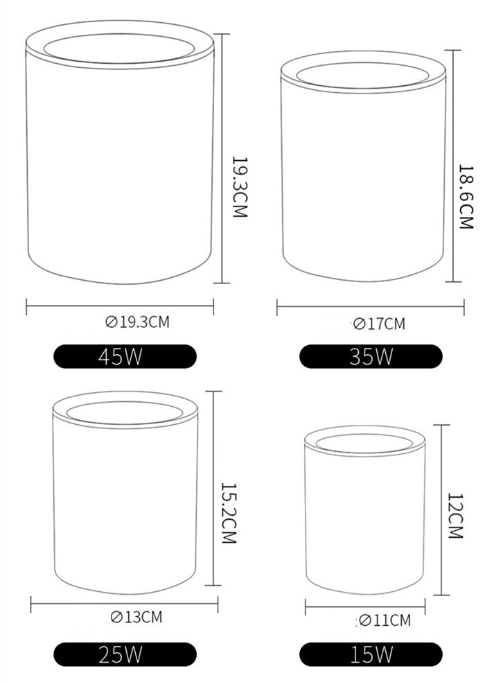 Surface Mounted LED COB Ceiling LED Downlight 10W 15W 20W 30W 50W 110V 220V Black White Round Indoor Lighting 3000K 6000K