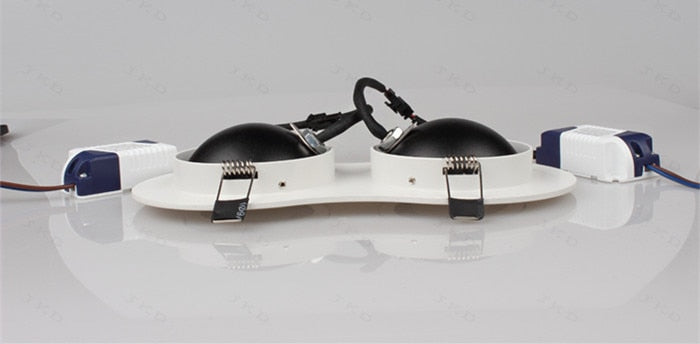 Dimmable Recessed Round LED Downlights AC85-265V 5w 7w 12w 18w 24w COB Ceiling Warm/Cold White Wash Wall Light RA90