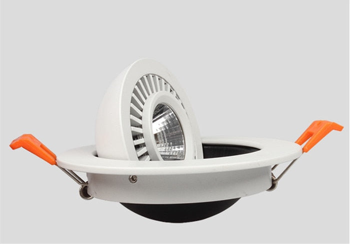 Dimmable Recessed Round LED Downlights AC85-265V 5w 7w 12w 18w 24w COB Ceiling Warm/Cold White Wash Wall Light RA90