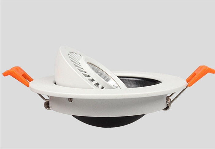 Dimmable Recessed Round LED Downlights AC85-265V 5w 7w 12w 18w 24w COB Ceiling Warm/Cold White Wash Wall Light RA90