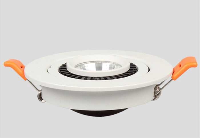 Dimmable Recessed Round LED Downlights AC85-265V 5w 7w 12w 18w 24w COB Ceiling Warm/Cold White Wash Wall Light RA90