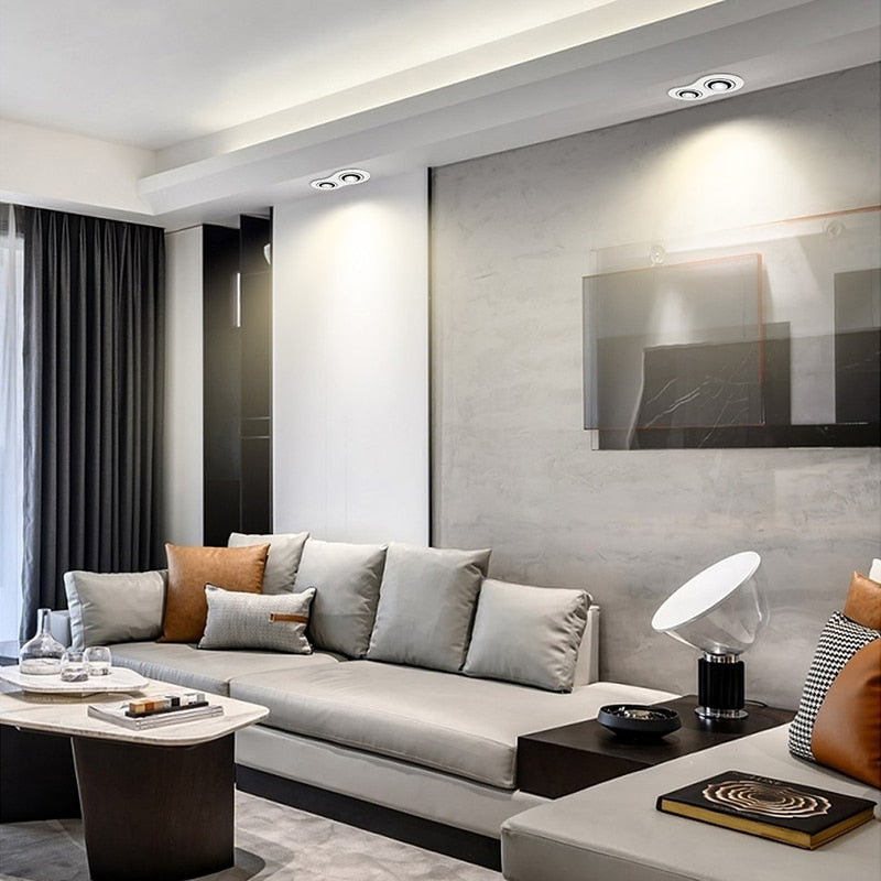 Dimmable Recessed Round LED Downlights AC85-265V 5w 7w 12w 18w 24w COB Ceiling Warm/Cold White Wash Wall Light RA90