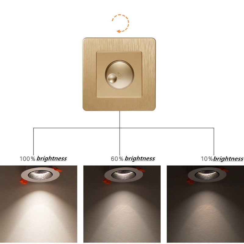 Dimmable Recessed Sconces Round Anti Glare COB LED Downlights 7W 9W 12W LED Ceiling Lights Background Indoor Lighting Lamps