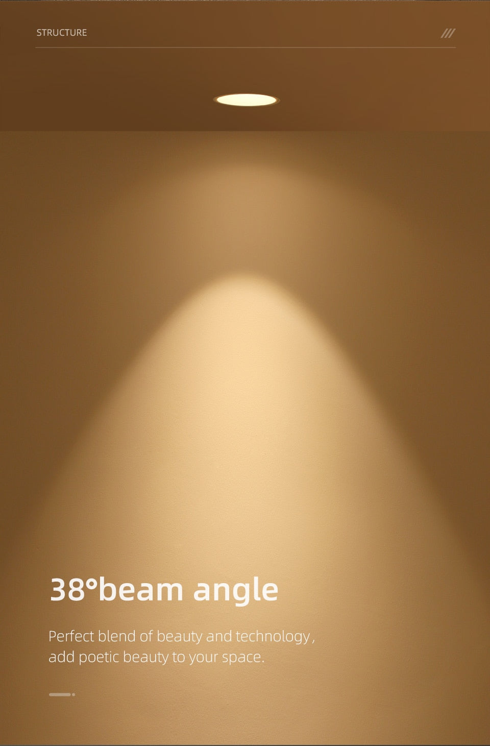 Aisilan Modern LED recessed downlight frameless built-in spot lamp Minimalist Convenient installation for living room bedroom