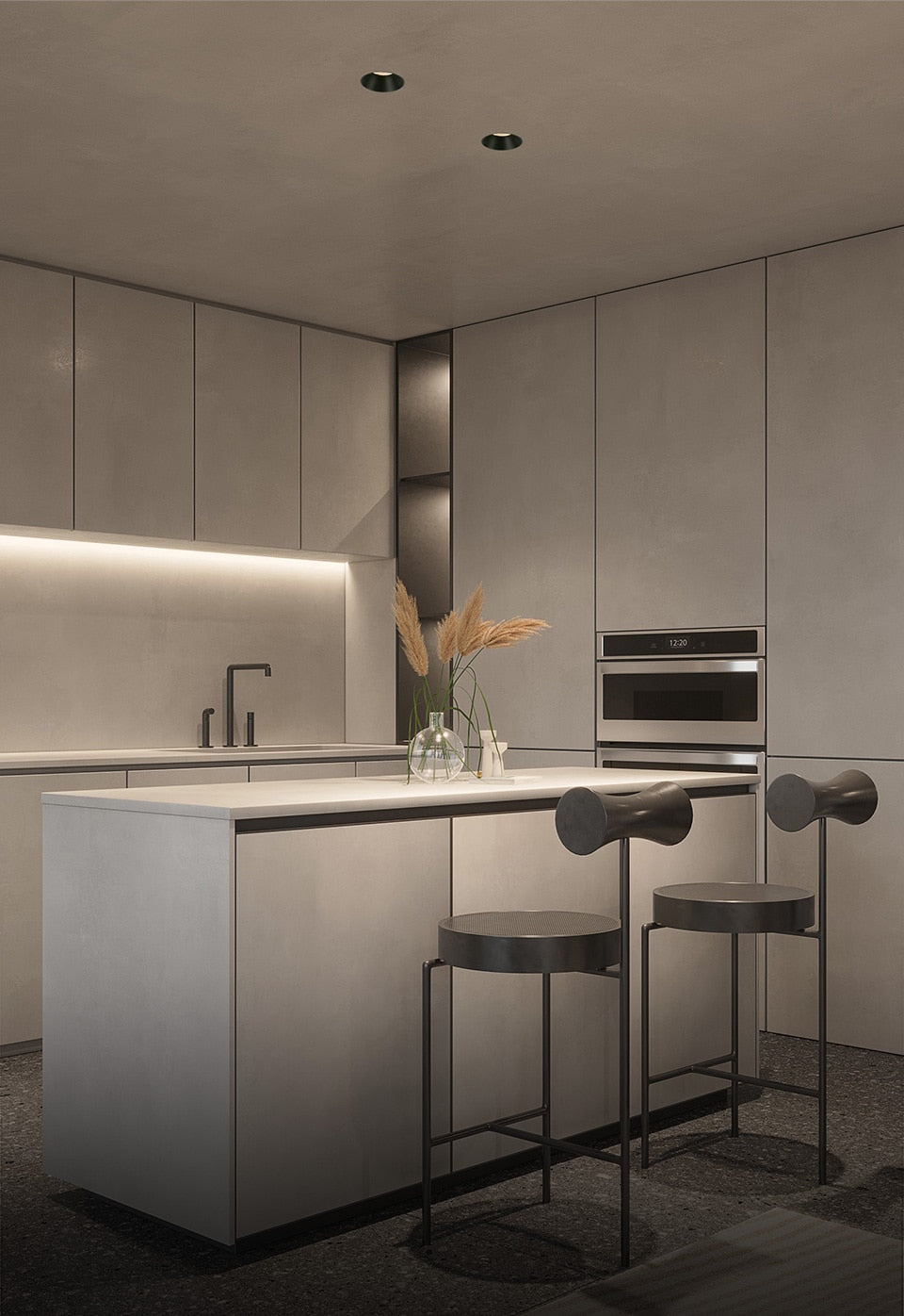 Aisilan Modern LED recessed downlight frameless built-in spot lamp Minimalist Convenient installation for living room bedroom