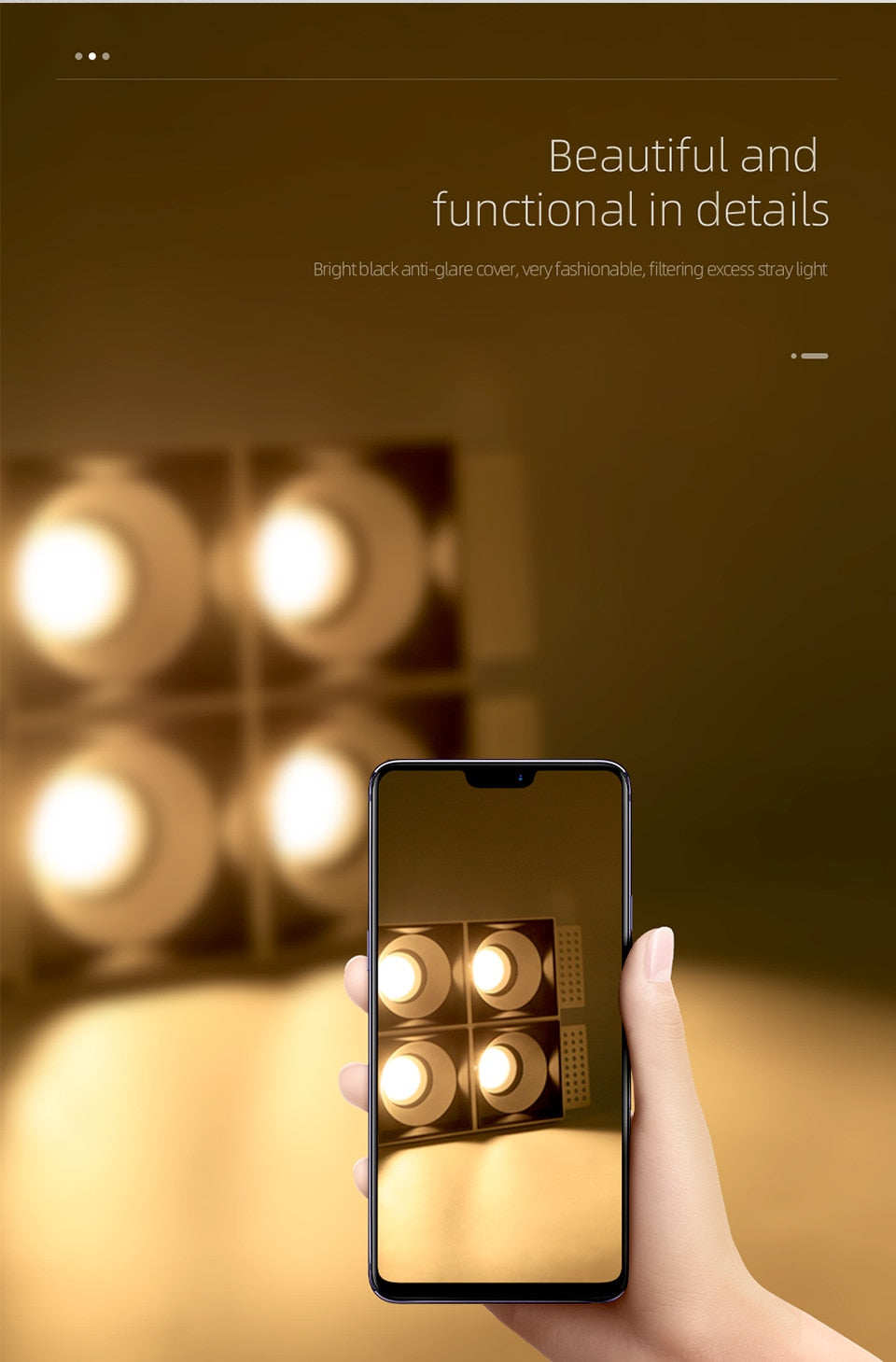 Aisilan LED embedded borderless spotlight three-head four-head no main light grille ceiling downlight for living room bedroom