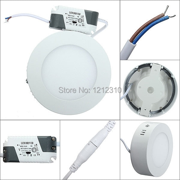 Dimmable Led Panel Light 9W 15W 25W 10pcs surface mounted light 8inch high lumens downlight round