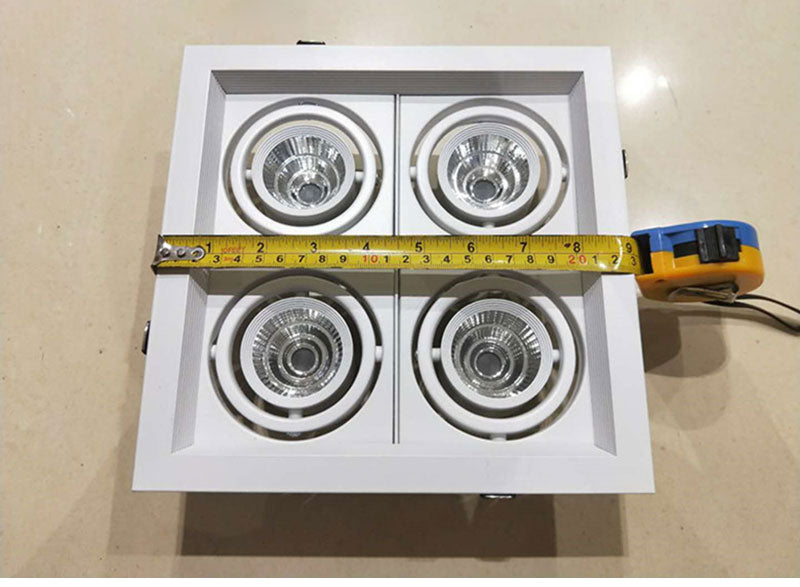 QIUBOSS Recessed LED Downlights Dimmable for Indoor Lighting 220V Led Spotlight 20W 28W 40W COB Ceiling Lamp 4pcs Light Sources