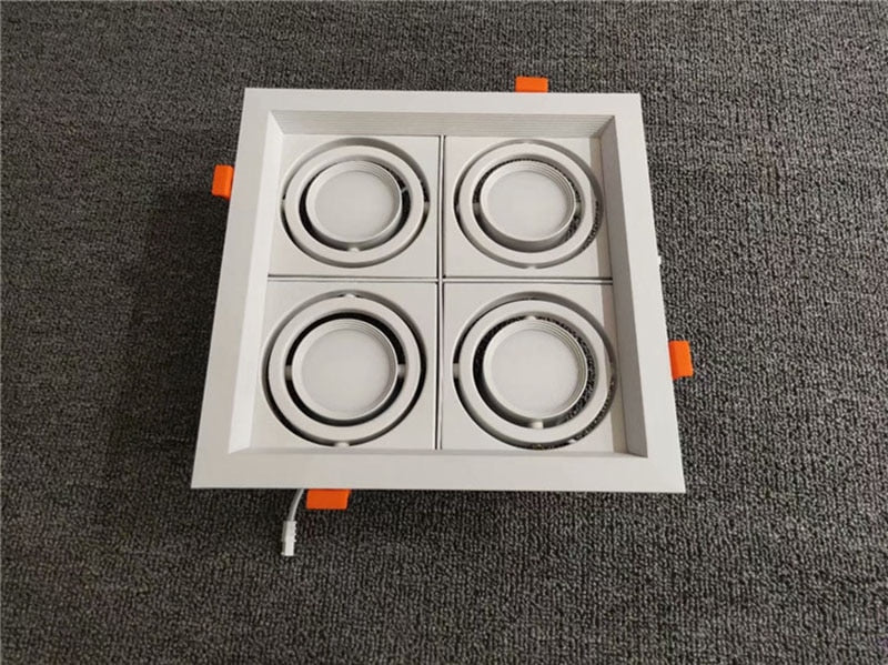 QIUBOSS Recessed LED Downlights Dimmable for Indoor Lighting 220V Led Spotlight 20W 28W 40W COB Ceiling Lamp 4pcs Light Sources