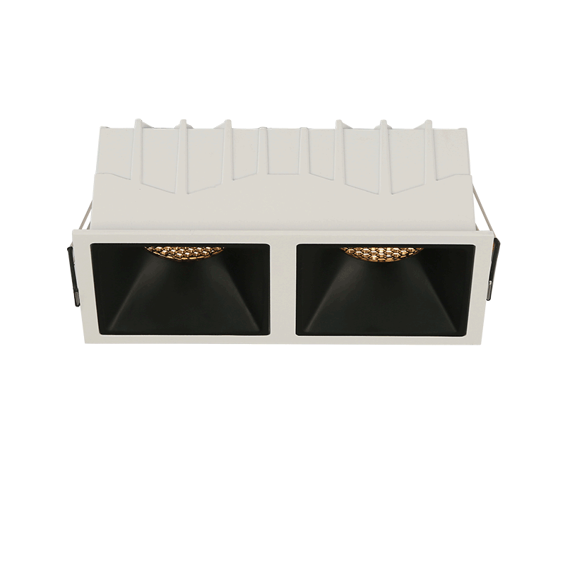 Aisilan LED Embedded Ceiling Spotlight Square Downlight Grille Honeycomb Anti-glare Recessed Light For Indoor Living Room Aisle