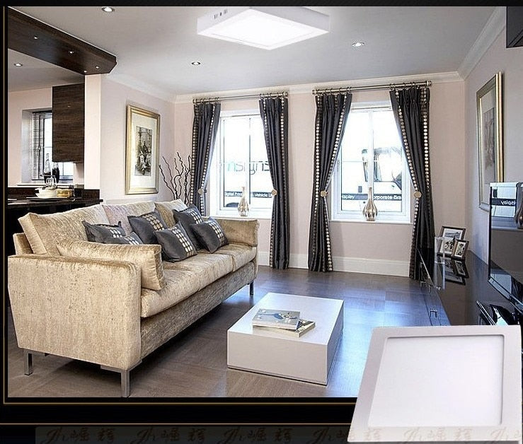 Free shipping 6W/12W/18W Round/Square Led Panel Light Surface Mounted Downlight lighting Led ceiling down AC 110-240V + Driver