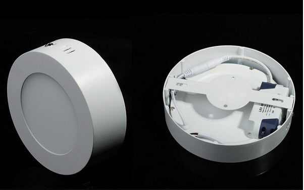 Free shipping 6W/12W/18W Round/Square Led Panel Light Surface Mounted Downlight lighting Led ceiling down AC 110-240V + Driver