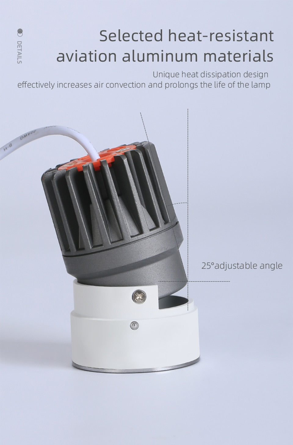 Aisilan LED Recessed Square Four-head Ceiling Plaster Spotlight Embedded Gypsum Downlight 28W Home For Indoor Living room Bedroom