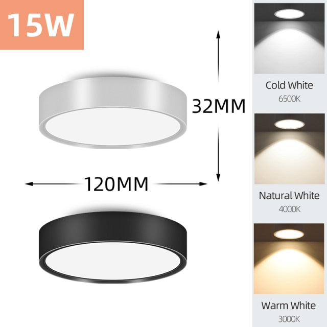 LED Ceiling Spotlight 220V Surface Mounted Lengthen Track Light Downlight Aluminum Fixture Foldable for Lamp Living Room Kitchen