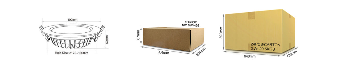 MiBoxer FUT060/061/062/063/064/065/066/068/069/070/071/072 LED Downlight Spotlight Dimmable RGB+CCT 50/60Hz6W/9W/12W/15W/18W/25W