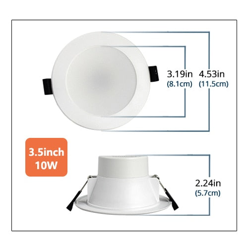 Benexmart Apple Homekit Smart LED Downlight 2.5 3.5 4 6 Inch Round Ceiling Lamp RGBCW Dimmable Spotlight Siri Alexa Google Home