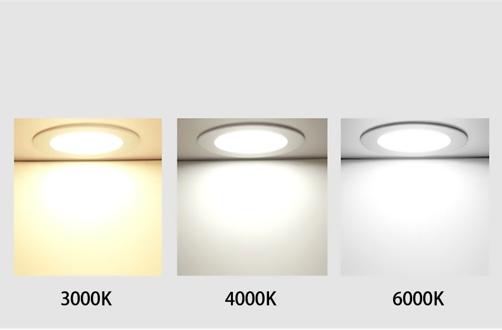 QIUBOSS 10 Pcs LED Downlights Recessed 220V LED Ceiling Lights Kitchen 3W 5W 7W LED Spot Lights 6 Inch Lighting Lamps for Indoor