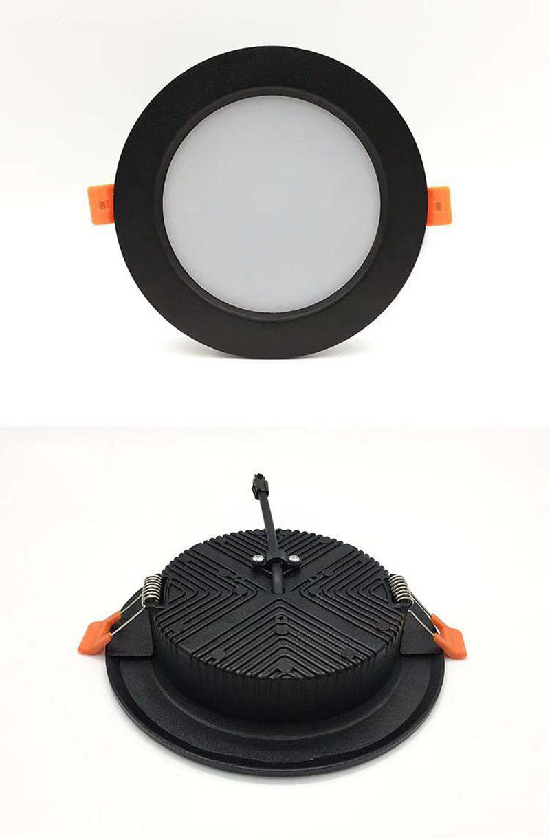 DC 12V LED downlight ceiling light spotlight 3W 7W 9W 12W recessed grille ultra-thin downlight round black white