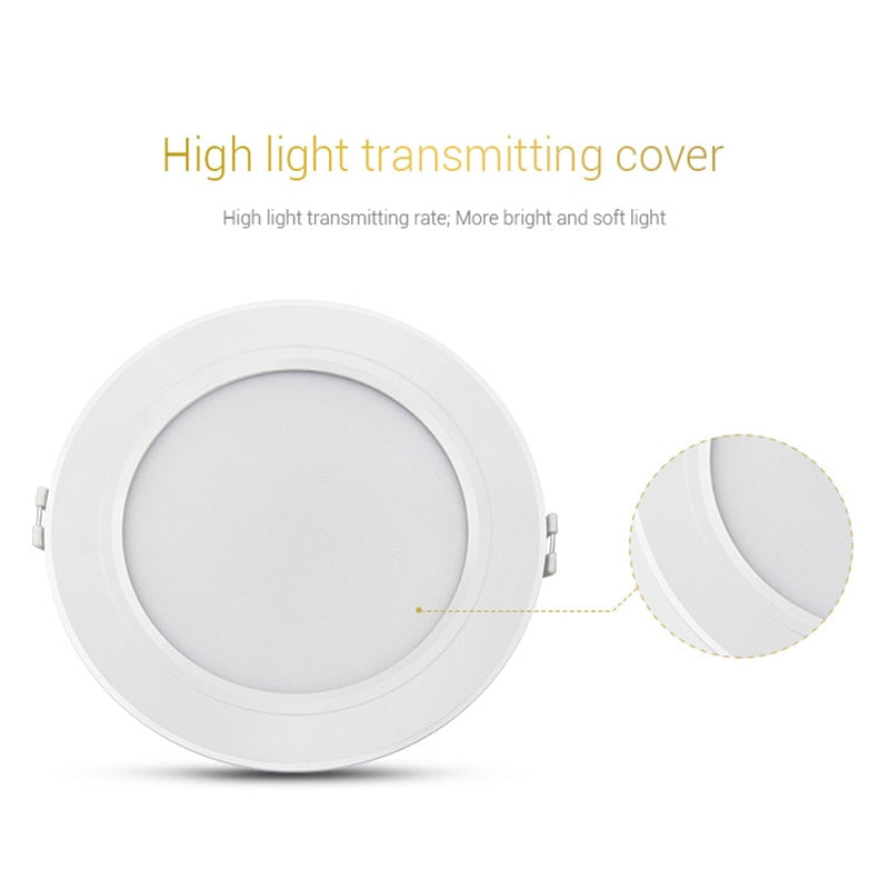 Miboxer FUT061 9W RGB+CCT LED Downlight Dimmable AC220V Recessed Downlight 2700K-6500K Support 2.4HG Remote/ WiFi APP Control
