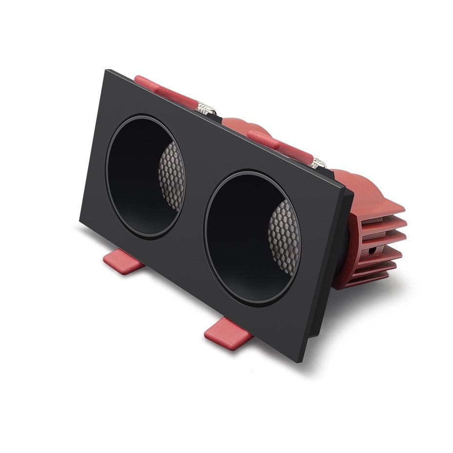 Dimmable Led Downlights 220v 110v Anti Glare Led Ceiling Lamp 30w 24w Square Recessed lamp 15W 7W LED Spot light Cold/warm white