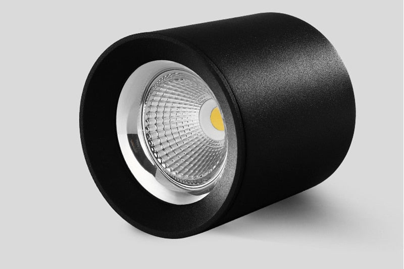 Square Round dimmable COB LED downlight 7W 9W 12W 15W 20W 25W ceiling spotlight AC85 ~ 265V LED surface light indoor lighting