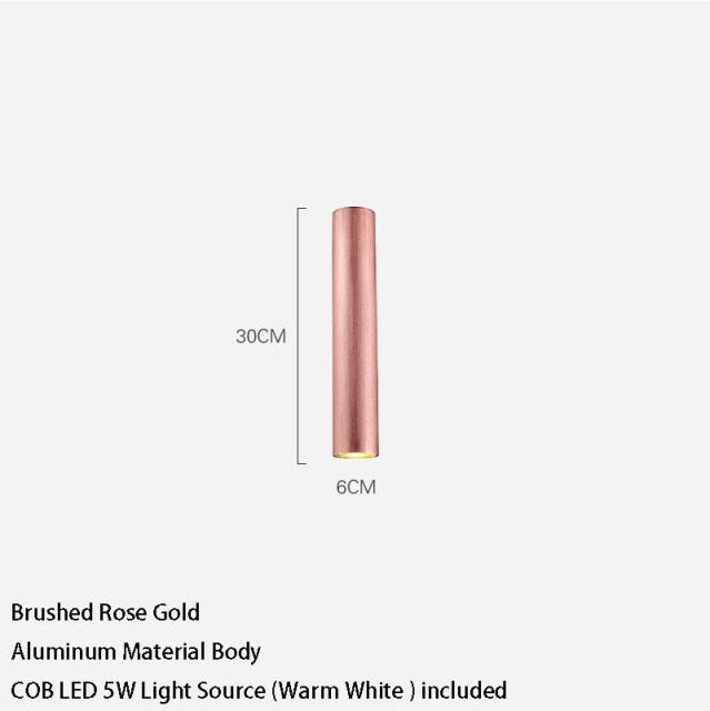 Led Downlight Long Tube Surface Mounted Led Spot Modern Aluminum Spot Light Indoor Living Room Kitchen Store Office Ceiling Lamp