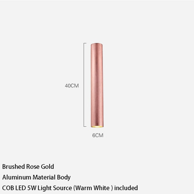 Led Downlight Long Tube Surface Mounted Led Spot Modern Aluminum Spot Light Indoor Living Room Kitchen Store Office Ceiling Lamp