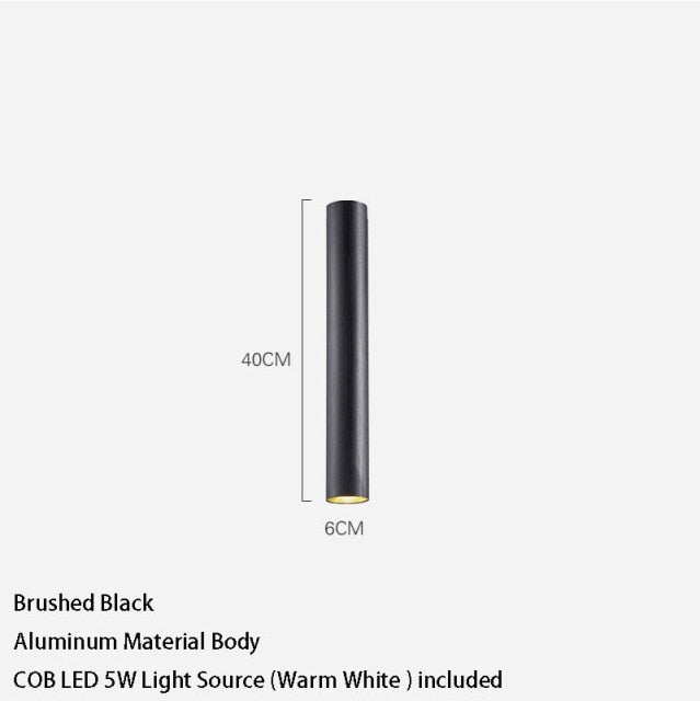 Led Downlight Long Tube Surface Mounted Led Spot Modern Aluminum Spot Light Indoor Living Room Kitchen Store Office Ceiling Lamp