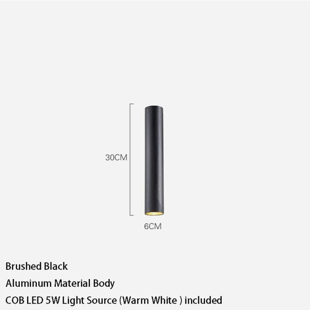 Led Downlight Long Tube Surface Mounted Led Spot Modern Aluminum Spot Light Indoor Living Room Kitchen Store Office Ceiling Lamp