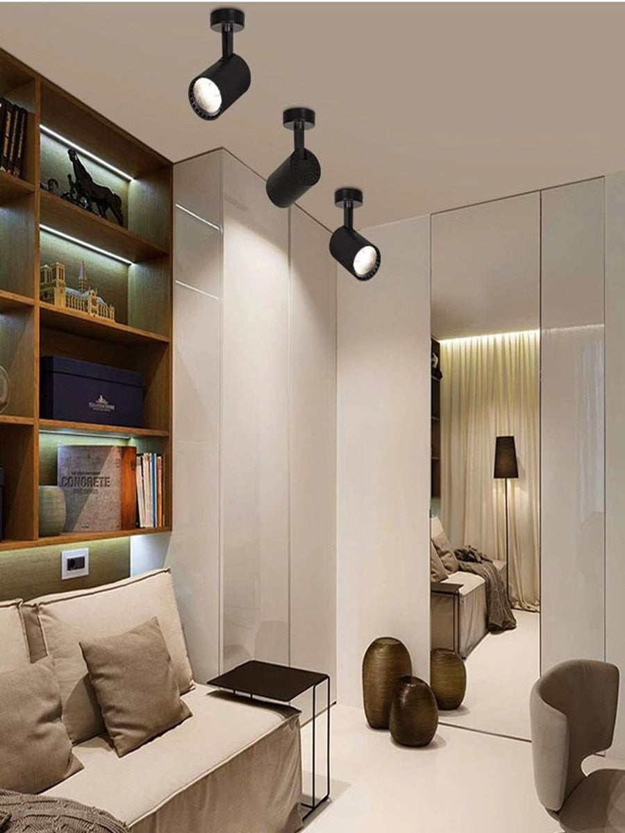 7w 10w 15w 20w 30w LED spotlight downlight surface mounted COB ceiling light spotlight clothing store showroom