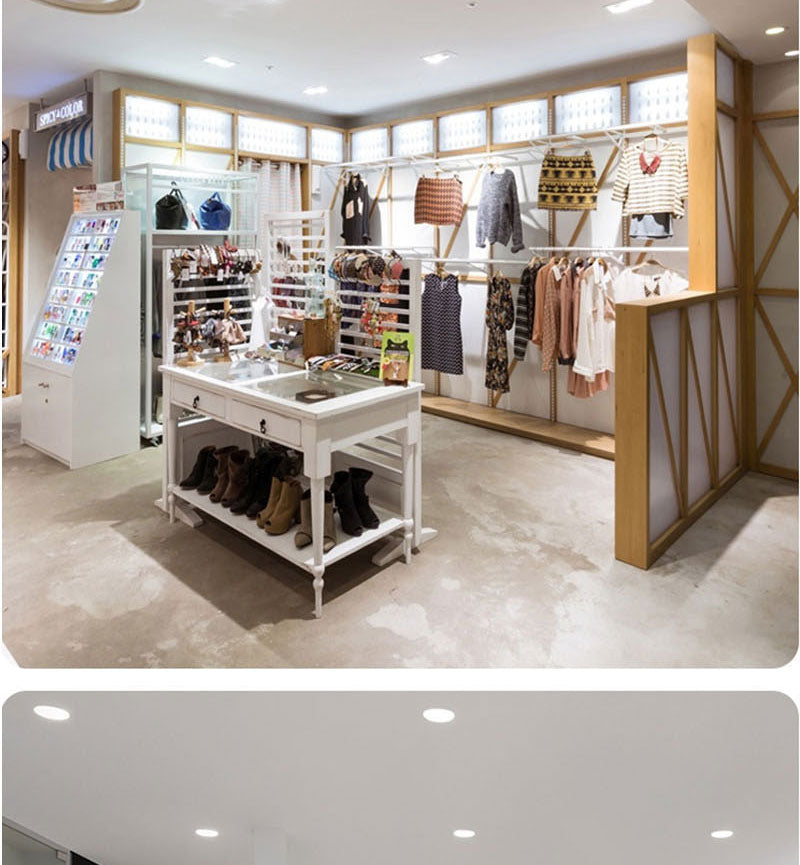 QIUBOSS Recessed LED Downlights 220V for Living Room Ultra-thin LED Wall Lights 7W 15W Ceiling Lamp for the Kitchen Bedroom Hall