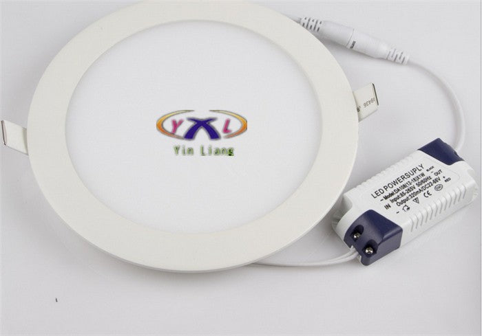 Hot Ultra Thin Design LED Surface Ceiling Recessed Grid Downlight / Round Panel Light Aluminum Shell 3W 4W 6W 12W 15W Warm White