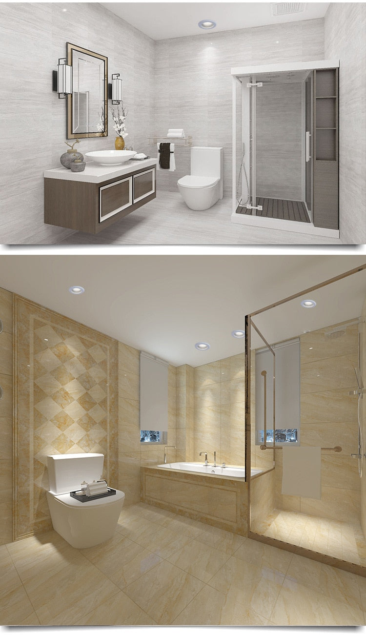 Waterproof LED spotlight 8W 12W embedded bathroom anti-fog downlight IP65 kitchen shower room hotel shower room spotlight