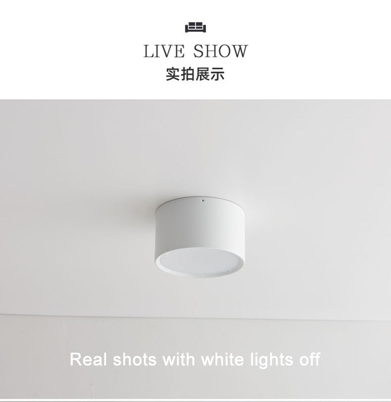Nordic Surface Mounted Downlight Led Ceiling Light Home Living Room Round Simple Modern Xuanguang Aisle Lighting Corridor Light