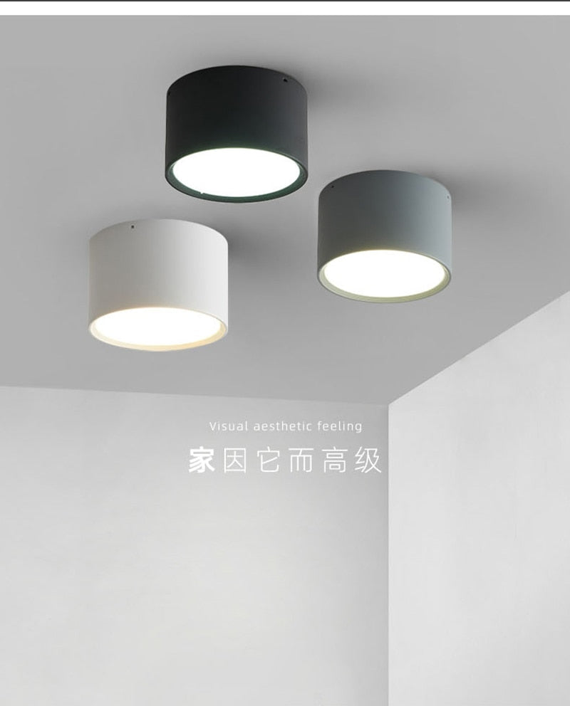 Nordic Surface Mounted Downlight Led Ceiling Light Home Living Room Round Simple Modern Xuanguang Aisle Lighting Corridor Light