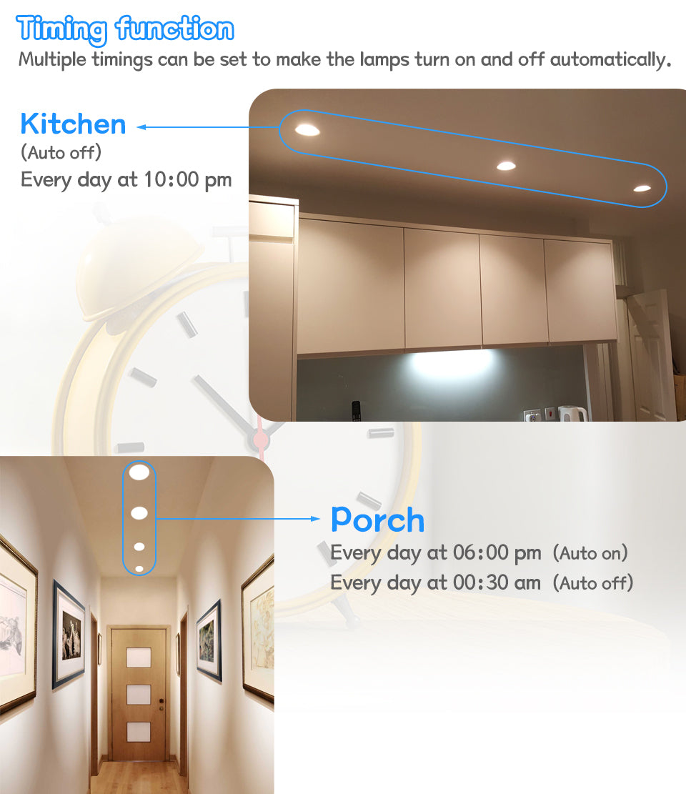 Bluetooth-Compatible Colorful Spot LED Ceiling Lamp Recessed Round Light Smart Home Luminaire RGB Dimmable Downlight 110V 220V