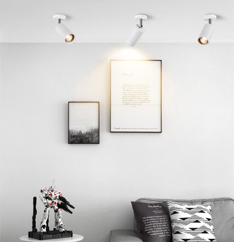 Surface Mounted 360° Rotatable LED Ceiling Downlight 7W 12W GU10 Bulb Replaceable Spot Light