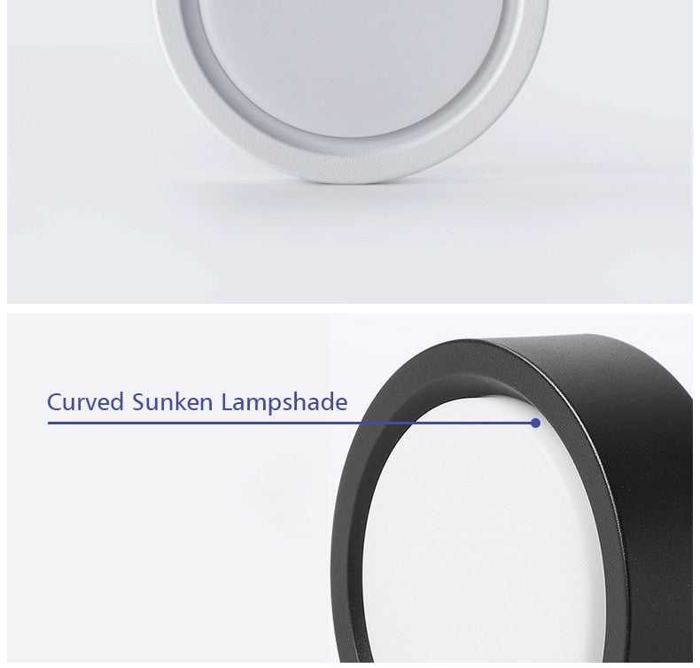 LED Downlight Surface Mounted 15W 18W 12W 7W 9W 5W Round Recessed Lamp 220V 230V for Bedroom Kitchen Indoor Spot Lighting