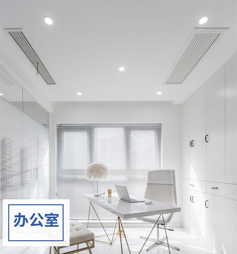 Round Recessed LED Downlight Ultra-thin White Black 5W 7W 9W 12W 15W 18W 21W 24W AC85-265V LED Ceiling Light Indoor Lightin