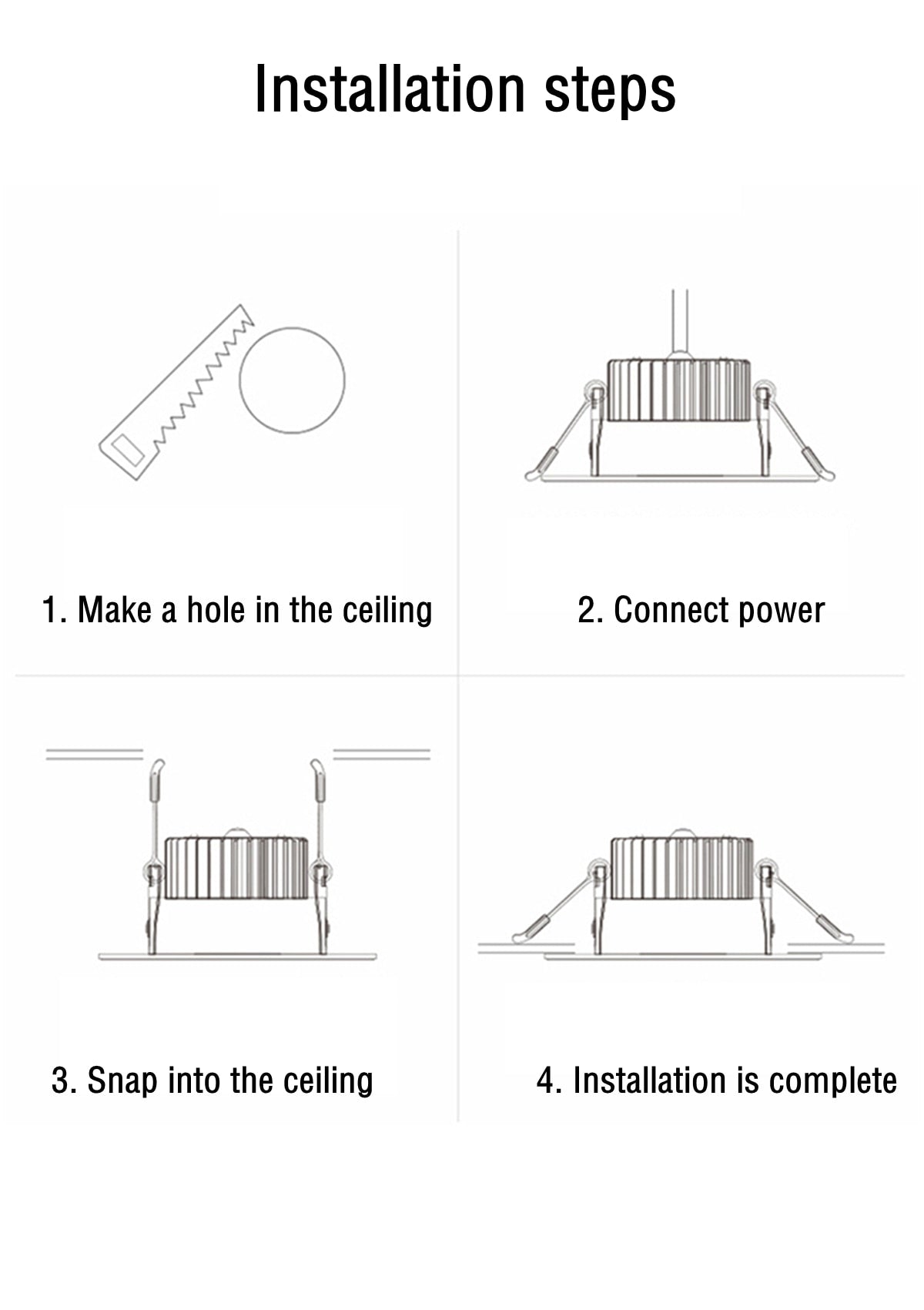 High CRI Deep Anti-glare Led Downlight Narrow Embedded Ultra-thin 9W 12W 18W 24W Led Ceiling Spotlight Aluminum Downlights