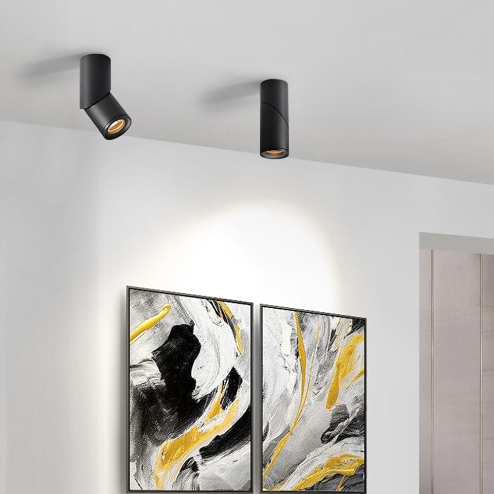 Surface Mounted Ceiling Downlight lamp Adjustable 360 degrees for ceiling led lights 7W 12W cob led spot lights Ceiling Fixtures