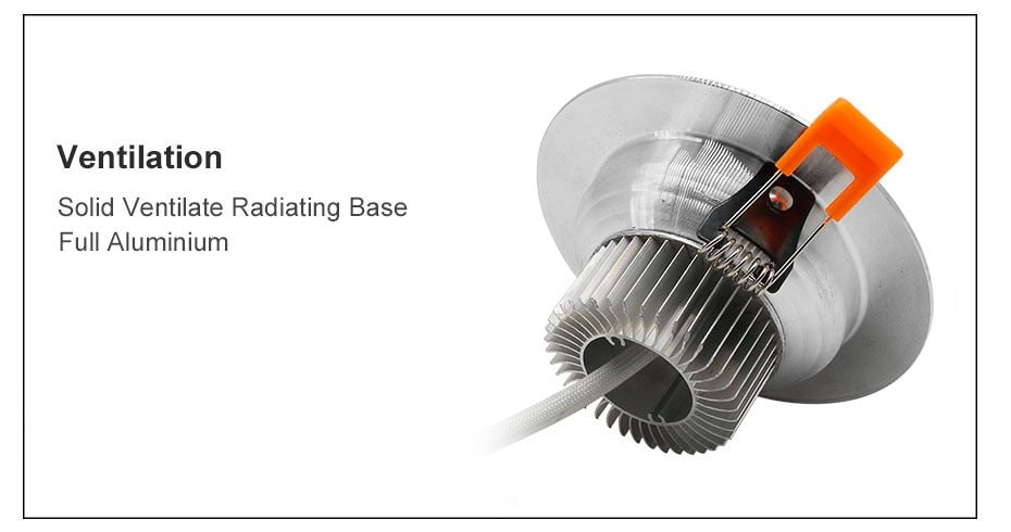 Round Recessed LED Downlight Dimmable 5W 7W 10W 12W LED Ceiling Spot Lights AC85-265V Ceiling Lamp with led driver