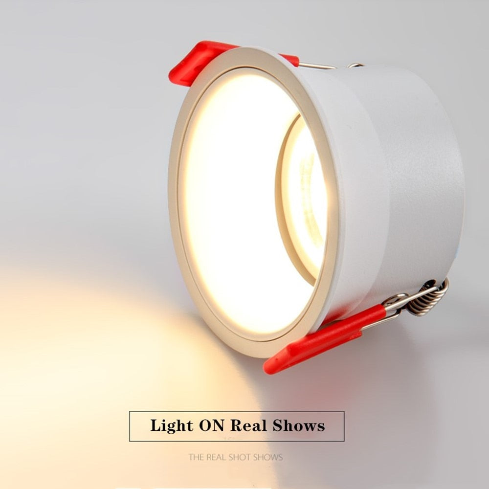 Anti Glare COB LED Downlight Spot Light Led 220V 110V Ceiling Recessed Lamp 18w 15w Down Light For Bedroom Kitchen Indoor Lights