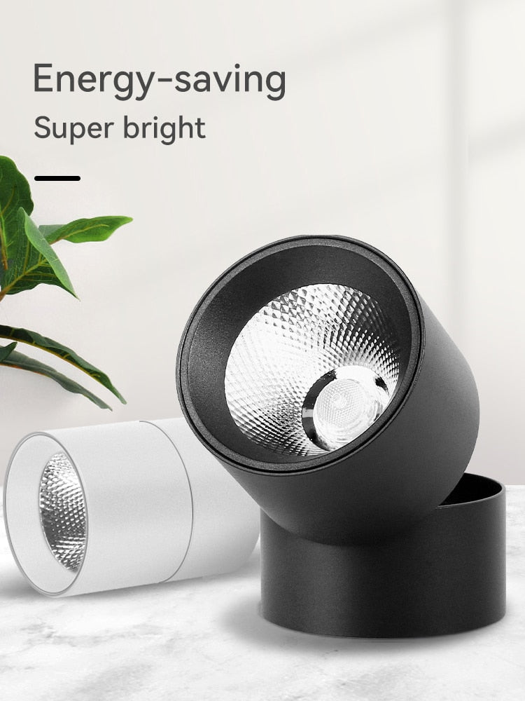 Led Down Light Foldable Spot LED Downlights Spotlight Lights 220V Ceiling 10/15/25W Surface Mounted Lamp Kitchen Indoor Lighti