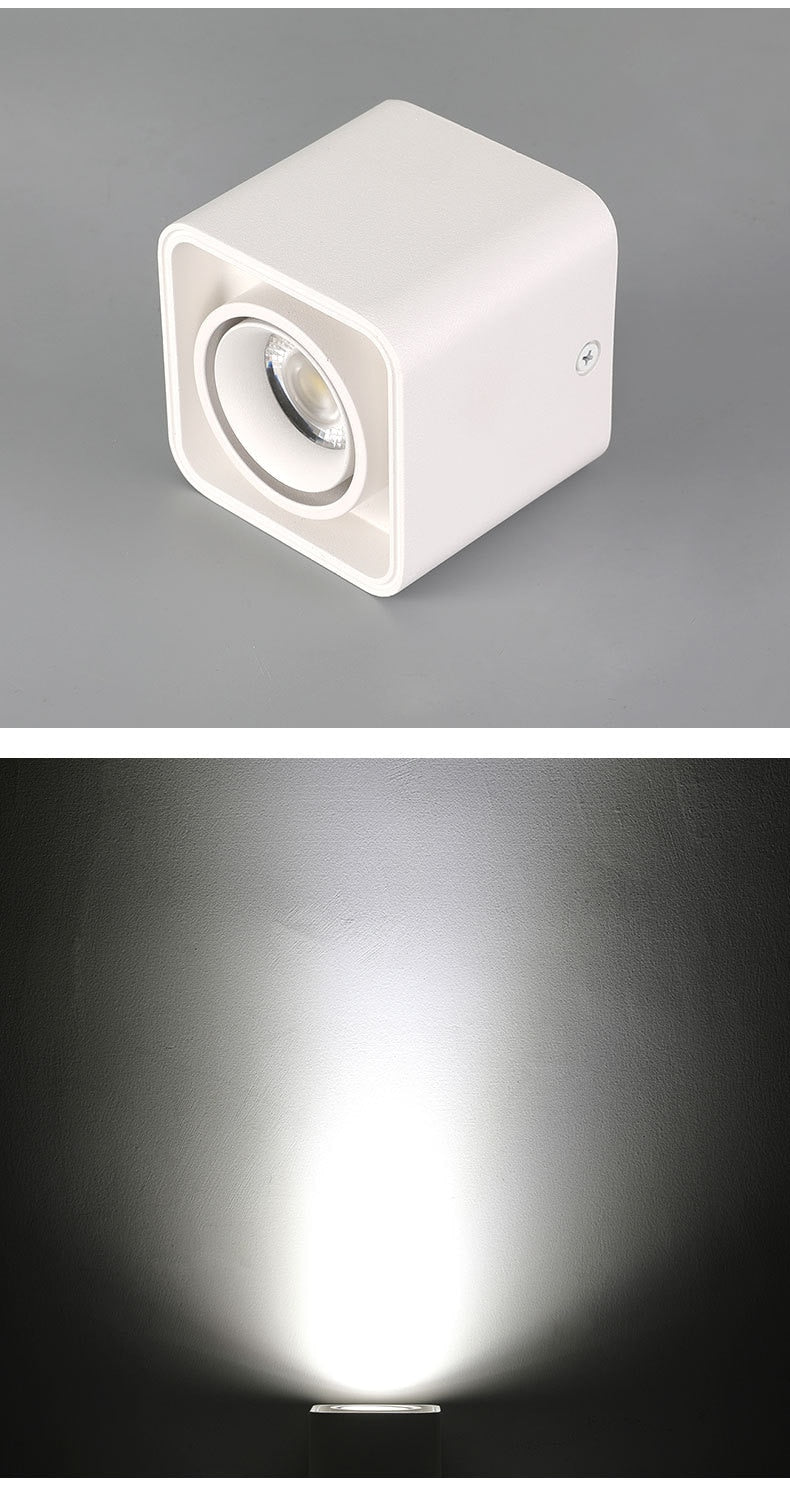 FLKL LED Downlight Ceiling Spotlights Living Lamp Nordic Lighting For Kitchen Aisle Spot Light Surface Mounted AC90-250V