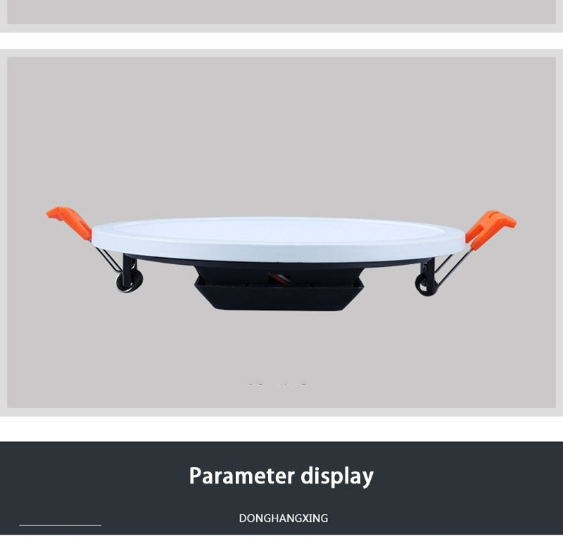 QIUBOSS LED Panel Lights 220V Led Recessed Downlight Ultra-thin Ceiling Lamps 5W 8W 30W Lighting Light 6000K for Bedroom Kitchen