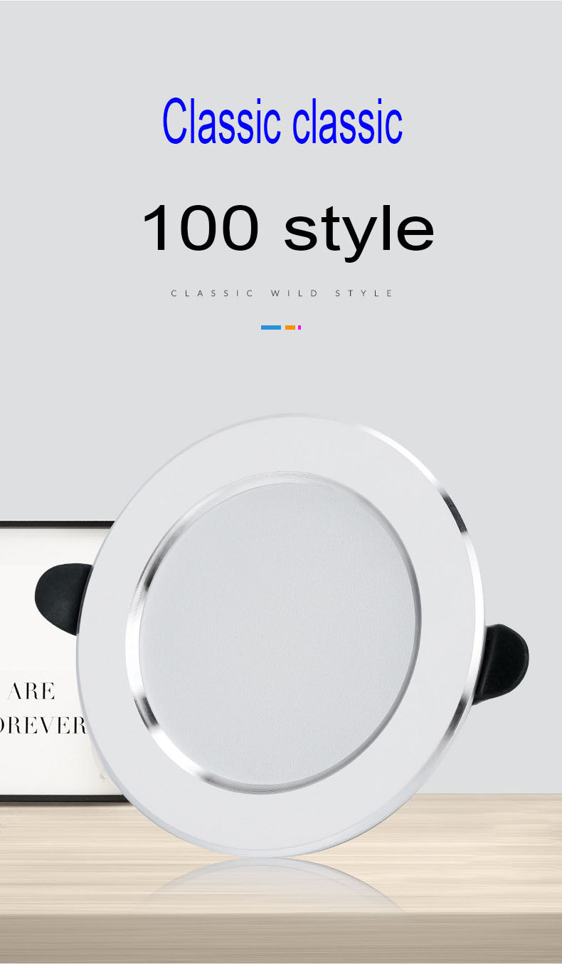 Downlight 3colors in 1 Lamp Natural White/Warm/Cold 5w 2pcs/lot LED Spot Light Indoor Recessed Lamp AC 220V LED Spotlight